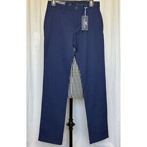 New Vineyard Vines On The Go Men’s Pants Deep Bay Performance Stretch 28x32 $125